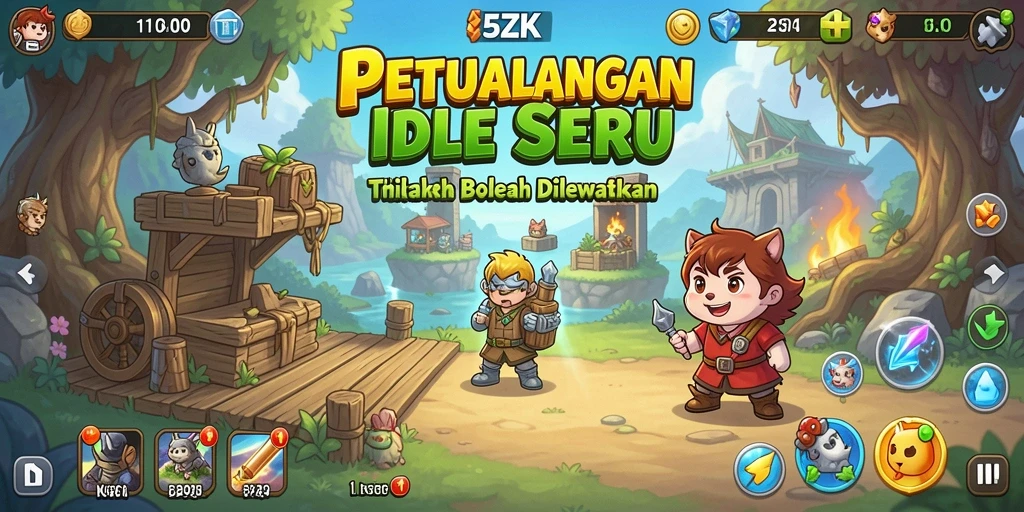 Tampilan gameplay <strong>5ZK</strong> yang seru dan interaktif saat bermain Idle.