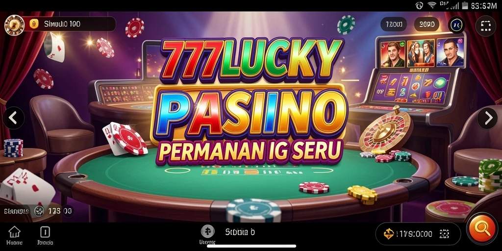Tampilan gameplay 777LUCKY yang mengesankan dan interaktif.