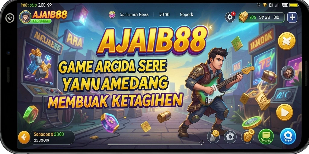 Tampilan gameplay AJAIB88 dengan berbagai tantangan Arcade yang seru.