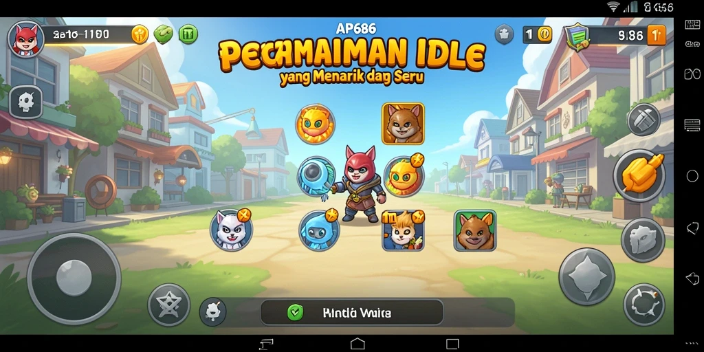 Tampilan gameplay AP686 dengan aktivitas pengelolaan sumber daya yang menyenangkan.