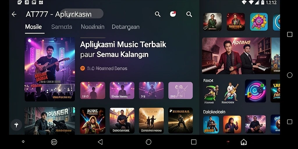 Tampilan screenshot gameplay AT777 dengan fitur musik interaktif.