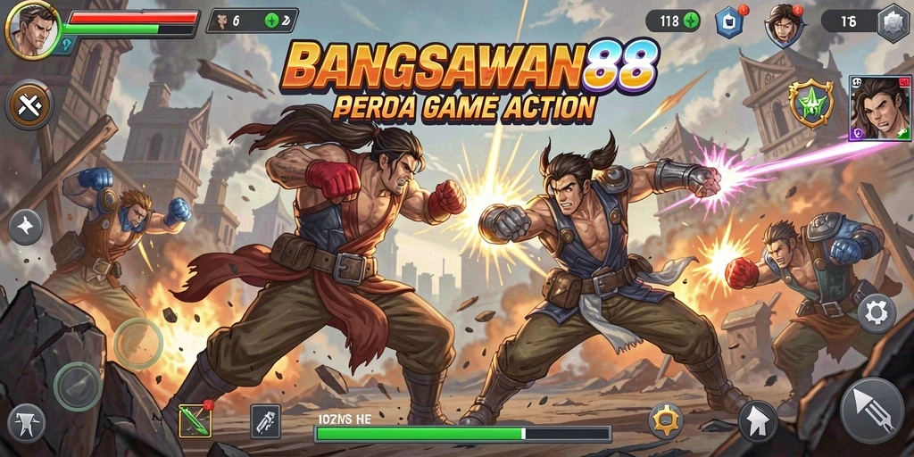 Tangkapan layar gameplay BANGSAWAN88 menampilkan aksi mendebarkan.