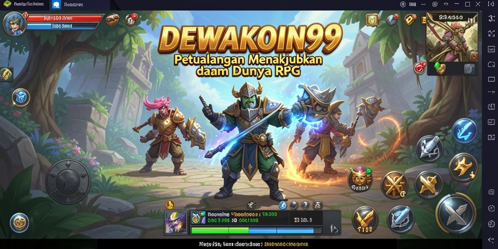 Tangkapan layar DEWAKOIN99 menampilkan aksi mendebarkan dalam pertempuran RPG.