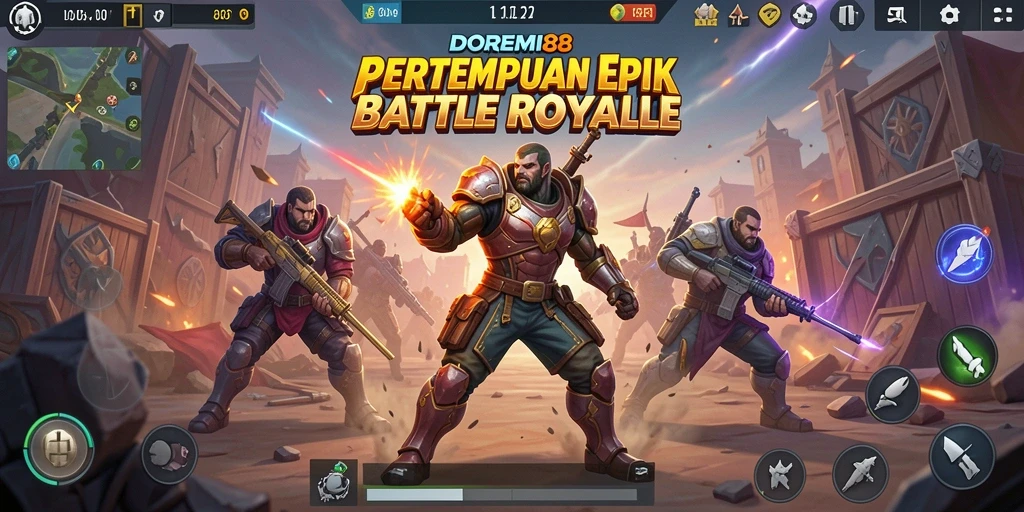 Gameplay seru di DOREMI88 menampilkan pertempuran mendebarkan.