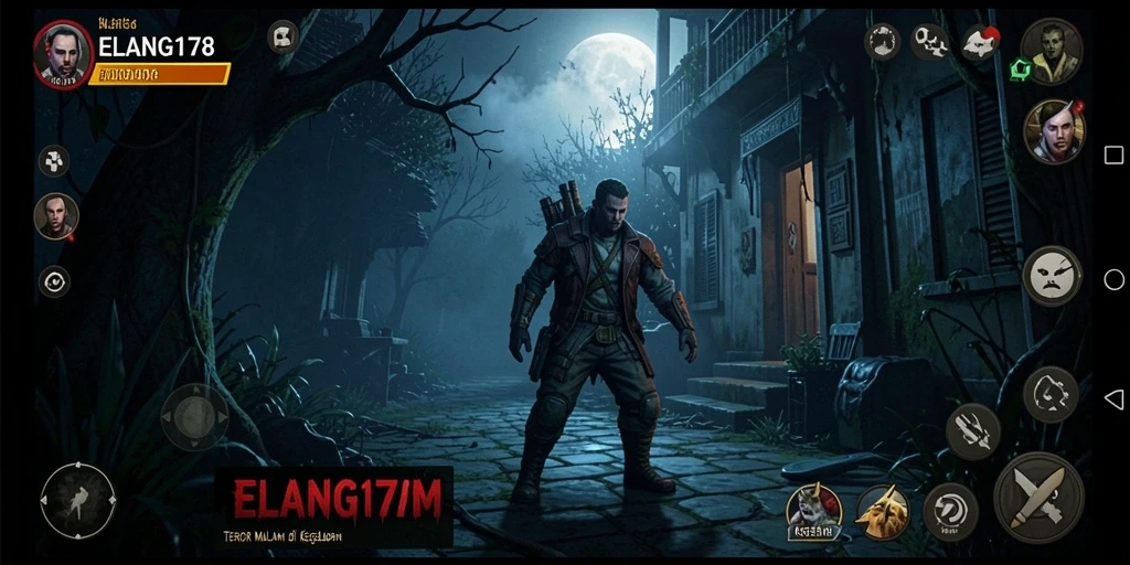 Tangkapan layar dari gameplay ELANG178 yang menciptakan suasana mencekam.