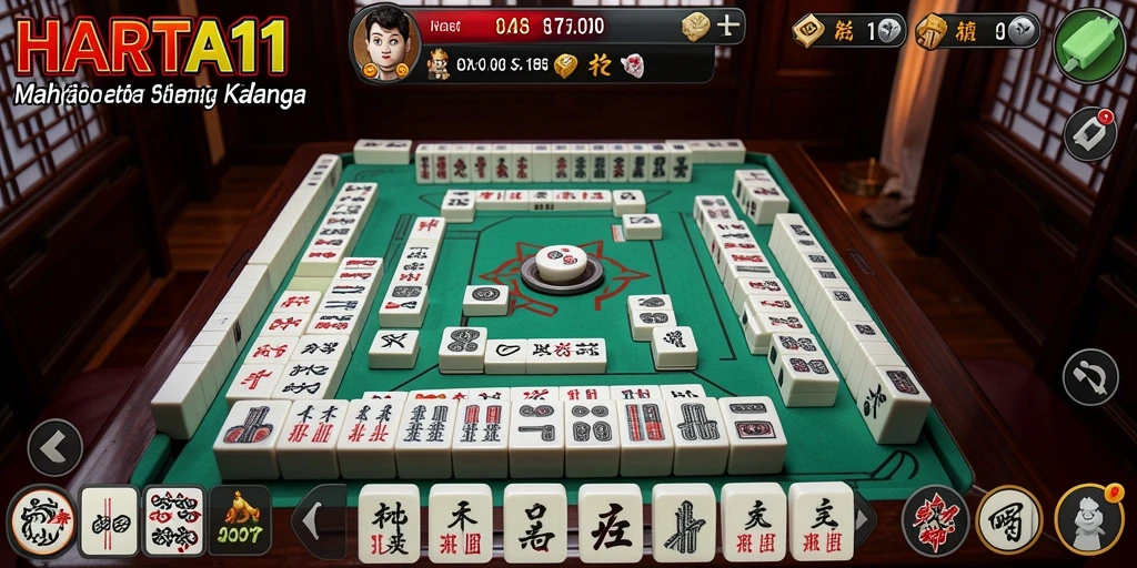 Tampilan game HARTA11 dengan gameplay menarik Mahjong.
