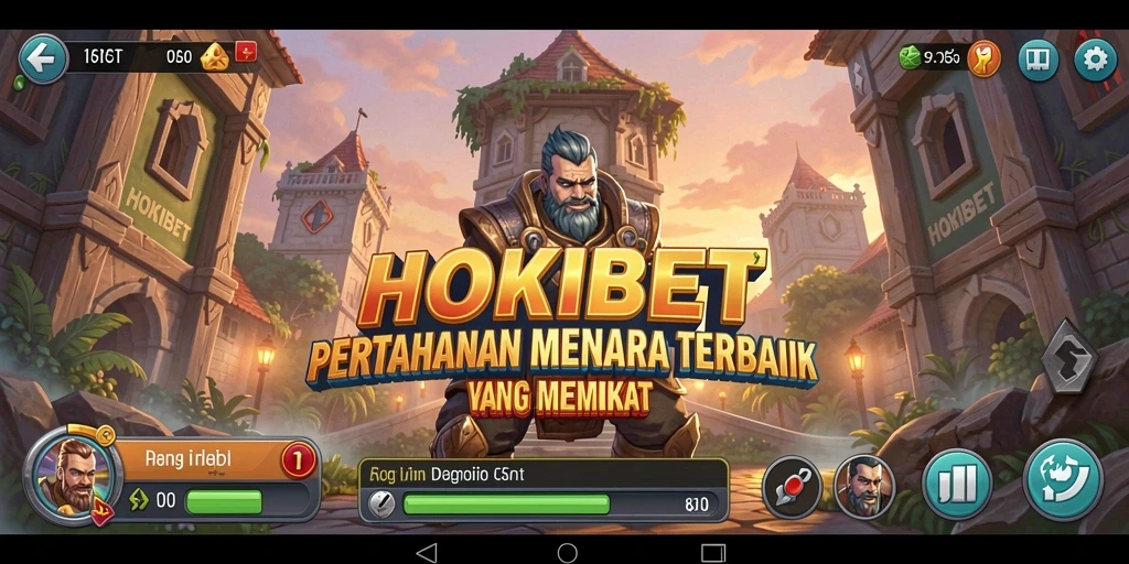 Tampilan menarik dari gameplay HOKIBET dalam Tower Defense.