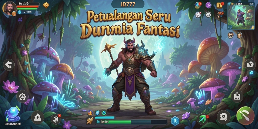Tampilan gameplay ARPG yang mendebarkan di ID777 dengan pertempuran epik.