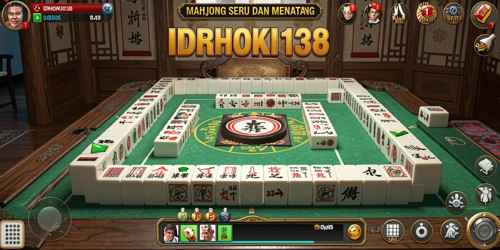 Tampilan gameplay menarik dalam IDRHOKI138 yang menyajikan Mahjong.