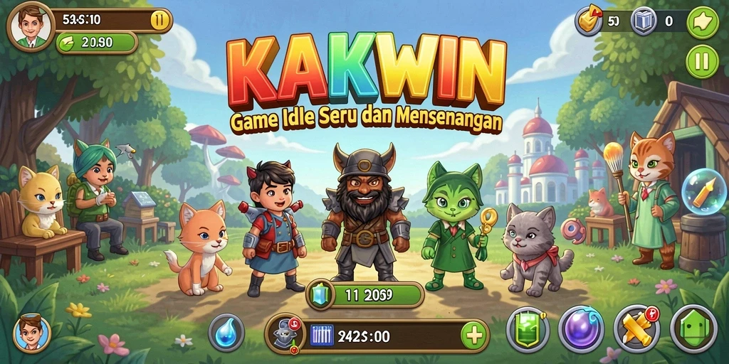 Tampilan gameplay KAKWIN yang menarik dan interaktif.