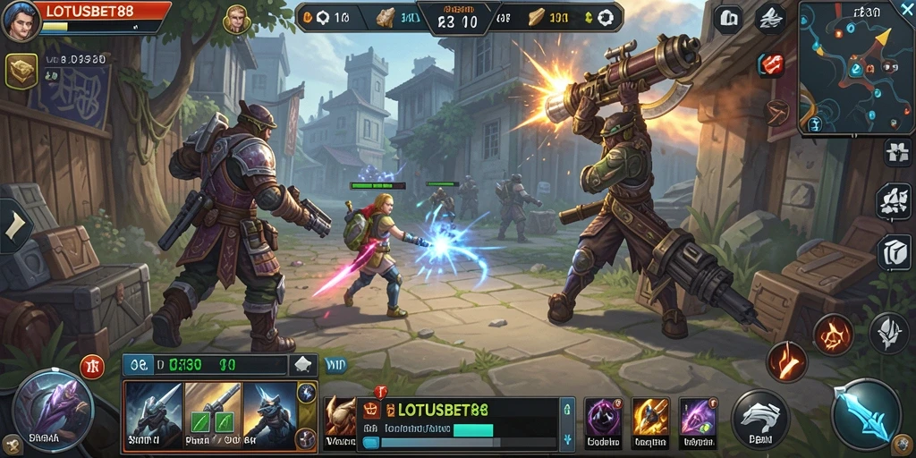 Screenshot gameplay LOTUSBET88 menunjukkan aksi mendebarkan di game Simulation.