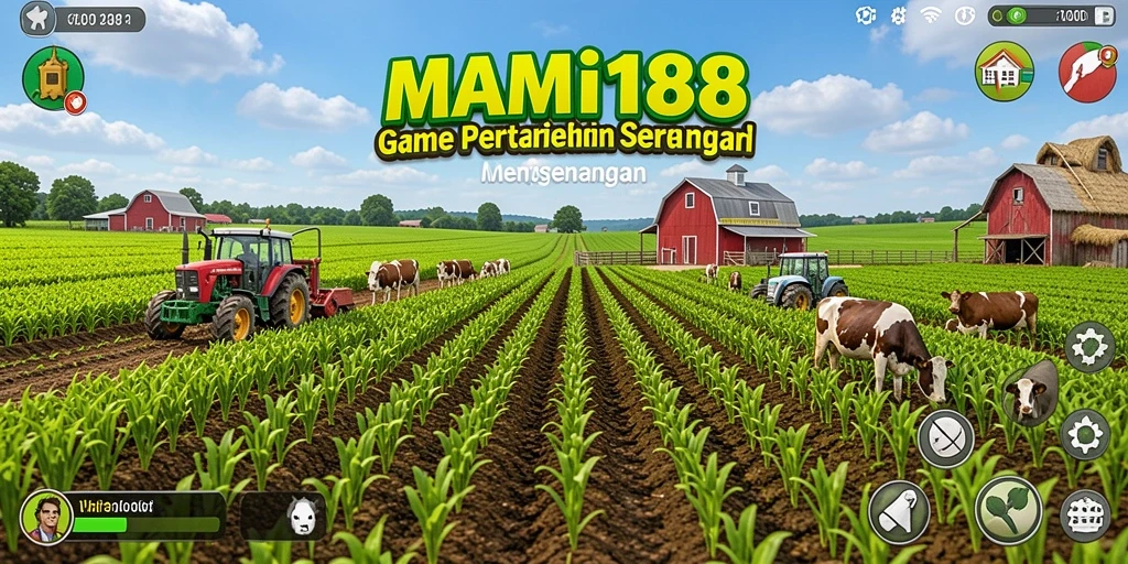 Tangkapan layar gameplay MAMI188 dengan aktivitas bertani yang menarik.
