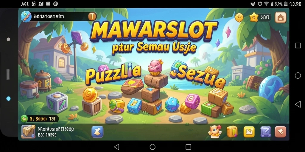 Tampilan gameplay seru dengan tantangan puzzle di MAWARSLOT.