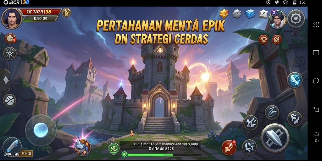 Tampilan menarik dari gameplay Tower Defense di OBOR138.
