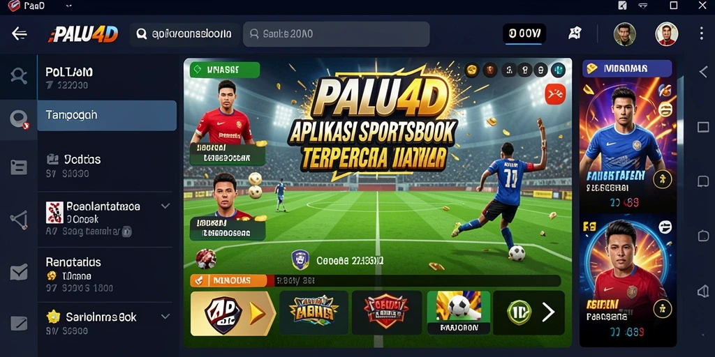 Tampilan menarik dari gameplay aplikasi Sportsbook PALU4D.