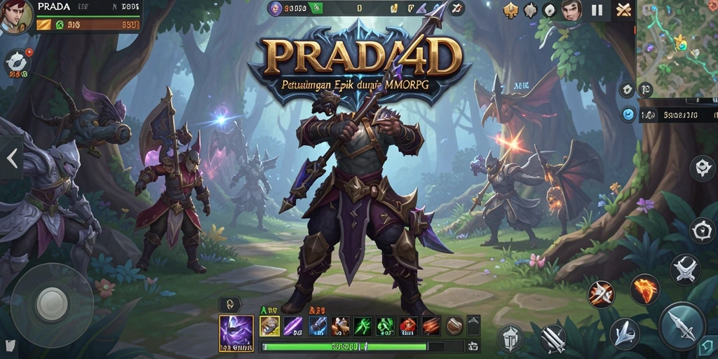 Tampilan gameplay <strong>PRADA4D</strong> yang epik dan mendebarkan di dunia MMORPG.