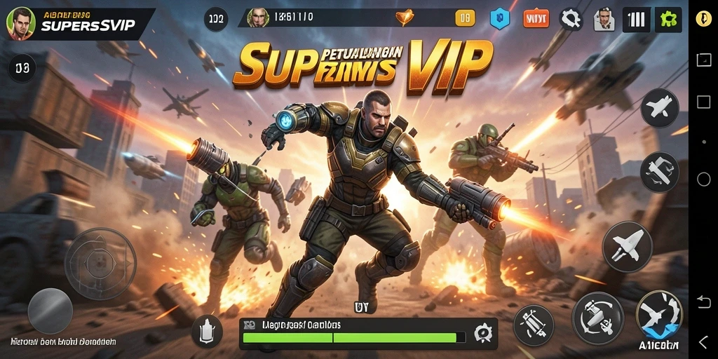 Tampilan gameplay <strong>SUPERSVIP</strong> yang mendebarkan dan penuh aksi.