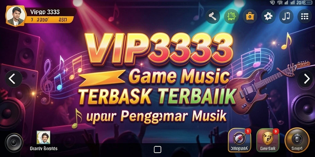 Screenshot gameplay VIP333 menunjukkan pengguna menikmati permainan musik yang seru.